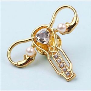 Female Reproductive Pin -Yellow Gold NEW